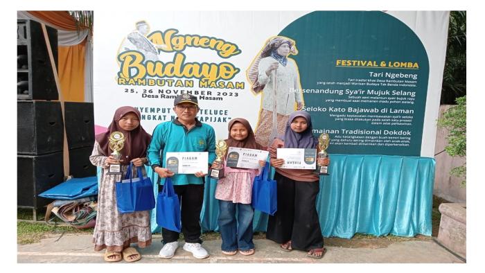 Ikuti Kegiatan Festival Budayo Desa Rambutan Masam,  MTsN 6 Batang Hari Sabet 4 Penghargaan