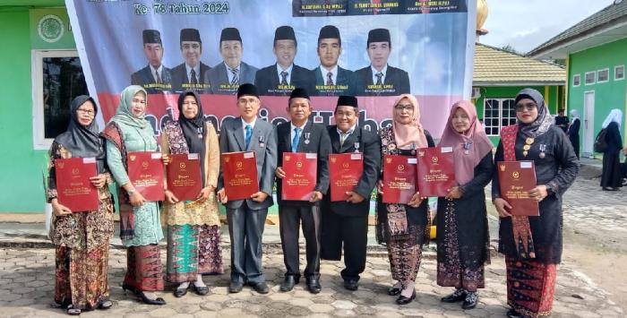 Satker MTsN 6 Batang Hari IKuti Apel HAB Kemenag RI Ke-78