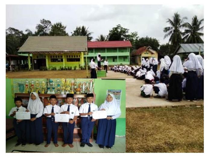 SUKSESKAN PESTA DEMOKRASI PASLON KETUA OSIM MTSN 6 BATANG HARI LAKSANAKAN KAMPANYE