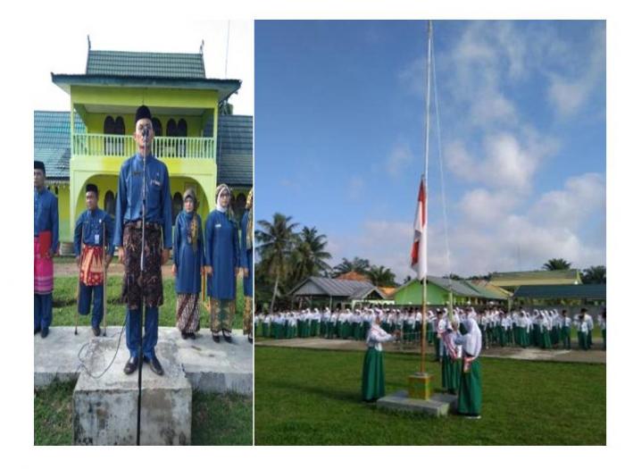 PERINGATI HUT PROVINSI JAMBI MTSN 6 BATANG HARI LAKSANAKAN UPACARA