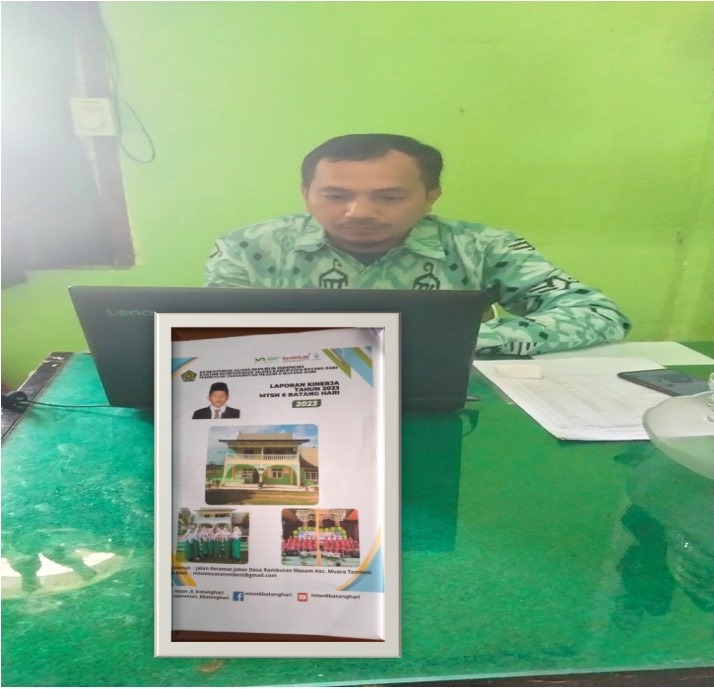 Melalui LKJ Madrasah Tahun 2023 Dapat Diketahui Bahwa Nilai  Capaian Kinerja MTsN 6 Batang Hari Meningkat Drastis Dari Tahun 2022