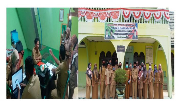 Kepala Kantor Kemenag Batang Hari Lakukan Monev BOS dan Kehdiran Guru di MTsN 6 Batang Hari