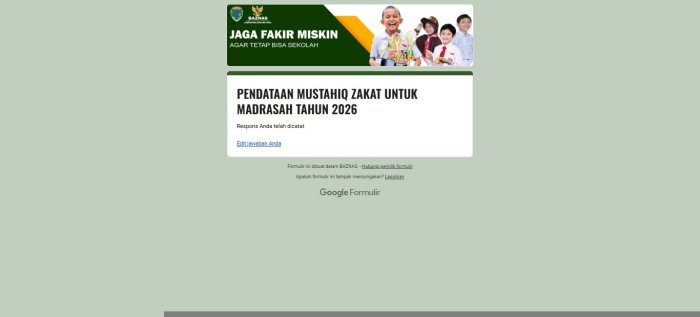 Rampung Tepat Waktu, Unit Pengumpul Zakat MTsN 6 Batang Hari Selesaikan Pendataan Mustahiq Zakat Tahun 2026 Rampung Tepat Waktu, Unit Pengumpul Zakat MTsN 6 Batang Hari Selesaikan Pendataan Mustahiq Zakat Tahun 2026