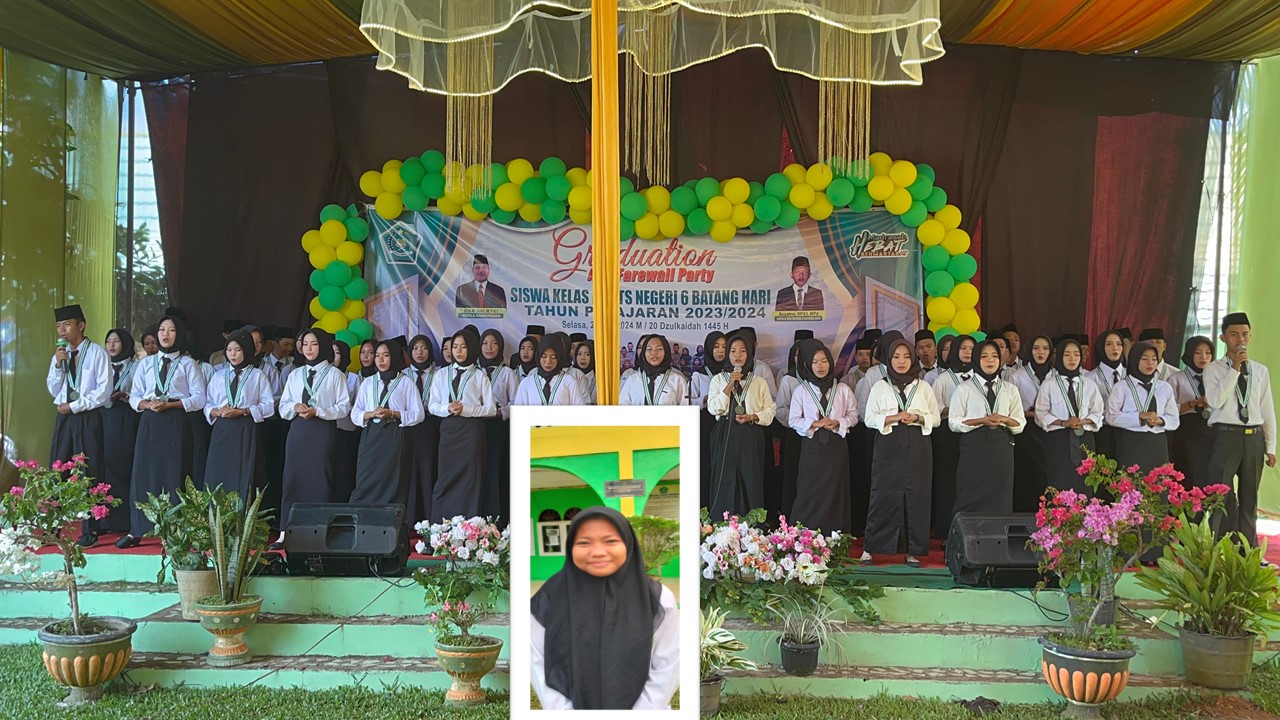 Anita Sari Lulusan MTsN 6 Batang Hari TP 2023/ 2024 Teraktif Ikuti Kegiatan Lomba Anita Sari Lulusan MTsN 6 Batang Hari TP 2023/ 2024 Teraktif Ikuti Kegiatan Lomba