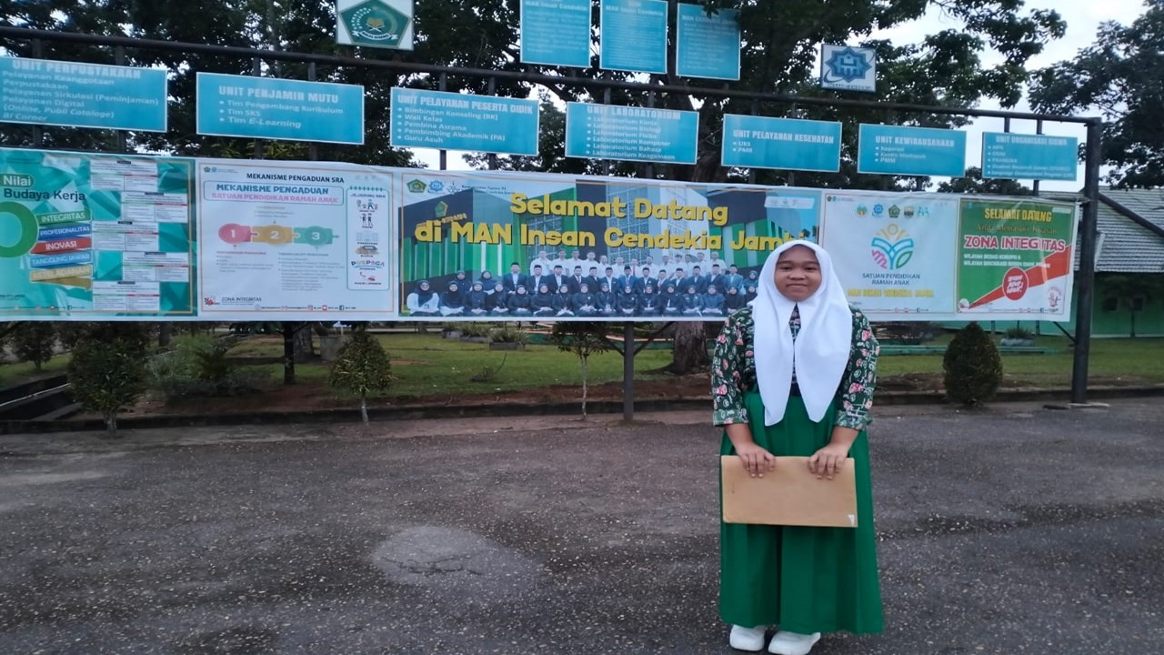 1 Orang Siswa MTsN 6 Batang Hari Lulus Masuk MAN IC Jambi