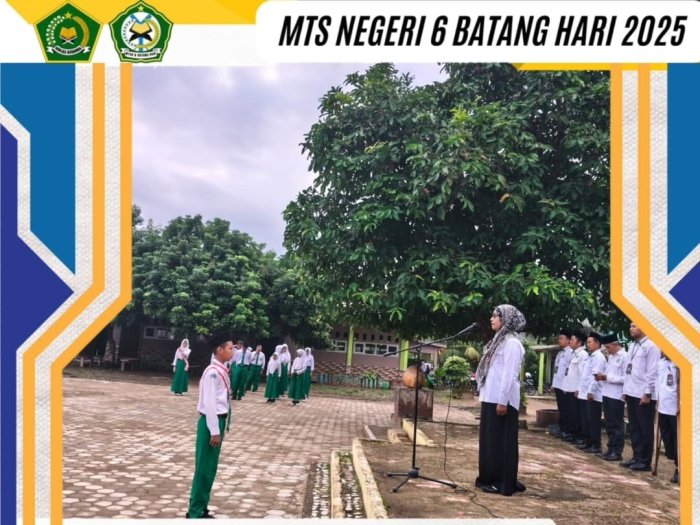 Disiplin dan Ibadah Menguat, UPB MTsNegeri 6 Batang Hari Awali Pekan dengan Pesan Keimanan Disiplin dan Ibadah Menguat, UPB MTsNegeri 6 Batang Hari Awali Pekan dengan Pesan Keimanan