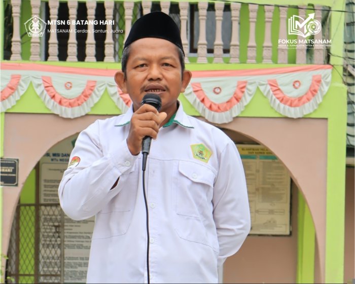 Hari Ke-4 ASAS Genap: Kepala MTsN 6 Batang Hari Berikan Arahan Tegas dalam Apel Persiapan Hari Ke-4 ASAS Genap: Kepala MTsN 6 Batang Hari Berikan Arahan Tegas dalam Apel Persiapan