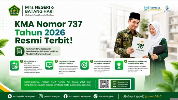 KMA Nomor 737 Tahun 2026 Resmi Terbit, Apakah Membawa Angin Segar Bagi Pendidik Madrasah? KMA Nomor 737 Tahun 2026 Resmi Terbit, Apakah Membawa Angin Segar Bagi Pendidik Madrasah?