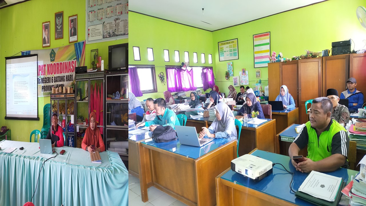 Akhiri Semester Genap TP 2023/ 2024, MTsN 6 Batang Hari Laksanakan Rapat