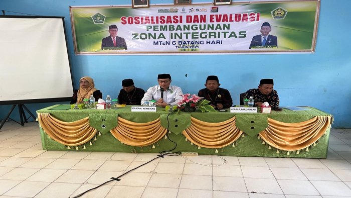 Langkah Cepat Menuju Perubahan, MTsN 6 Batang Hari Gelar Sosialisasi Pembangunan Zona Integritas
