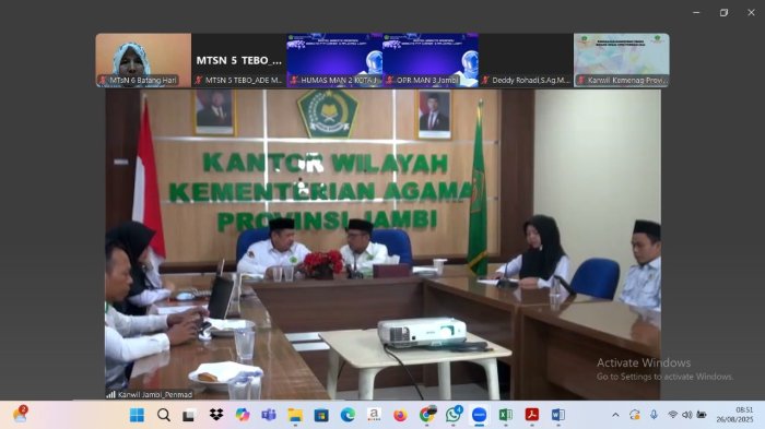 Go Digital! Pengelola Website MTsN 6 Batang Hari Ikuti Bimtek Website dan PTP Corner Secara Online