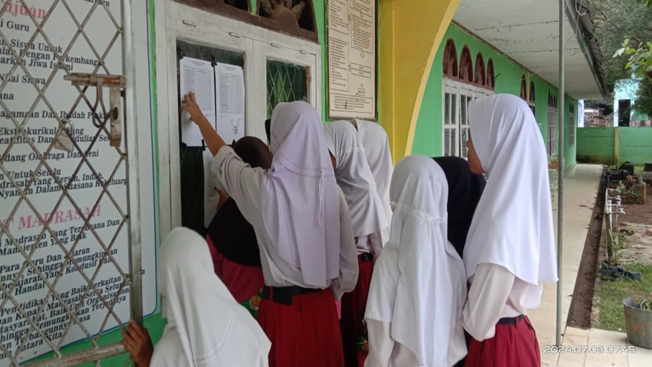 Panitia PPDB MTSN 6 Batag Hari TP 2024/ 2025 Umumkan Hasil Seleksi Peserta Didik Baru